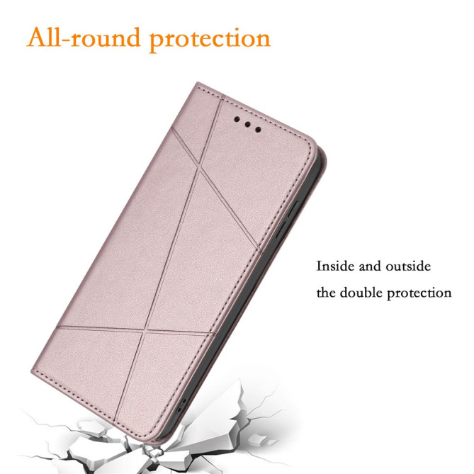 Housse Samsung Galaxy A37 Lignes Gravées Portefeuille Support Dragonne