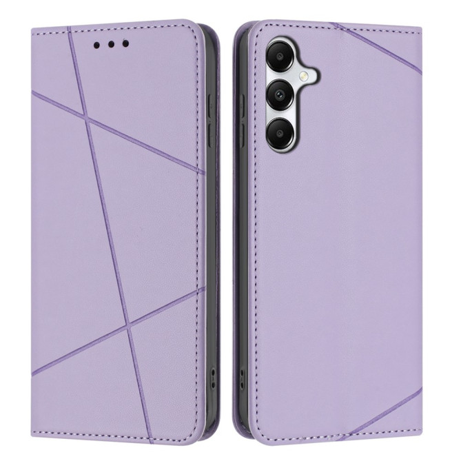 Housse Samsung Galaxy A37 Lignes Gravées Portefeuille Support Dragonne