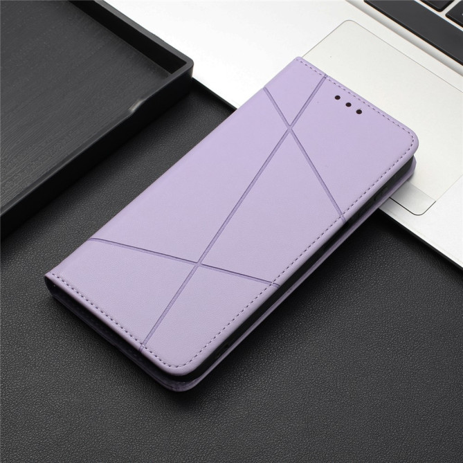 Housse Samsung Galaxy A37 Lignes Gravées Portefeuille Support Dragonne