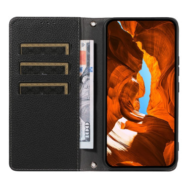 Housse Samsung Galaxy A37 Litchi avec Dragonne ALBA