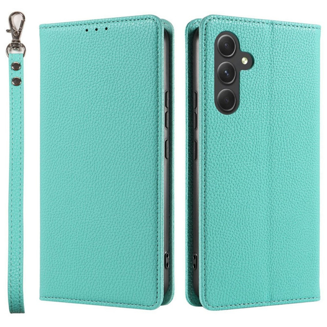 Housse Samsung Galaxy A37 Litchi avec Dragonne ALBA