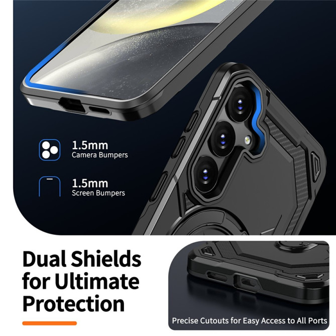 Coque Samsung Galaxy A37 YB TPU + PC Anneau Support