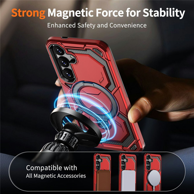 Coque Samsung Galaxy A37 YB TPU + PC Anneau Support