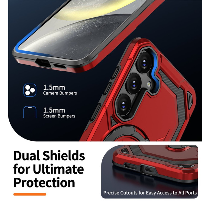 Coque Samsung Galaxy A37 YB TPU + PC Anneau Support