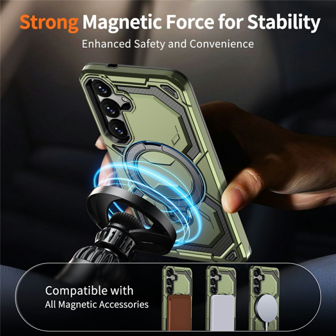 Coque Samsung Galaxy A37 YB TPU + PC Anneau Support