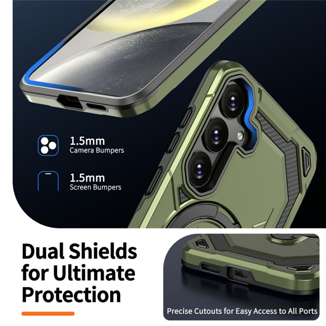 Coque Samsung Galaxy A37 YB TPU + PC Anneau Support