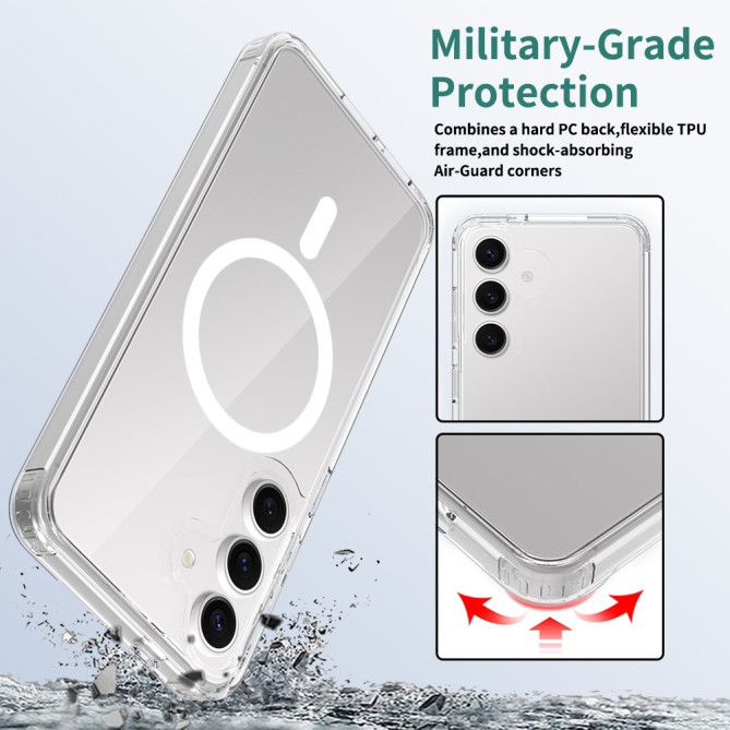 Coque Samsung Galaxy A37 TPU + PC Transparente BRIA