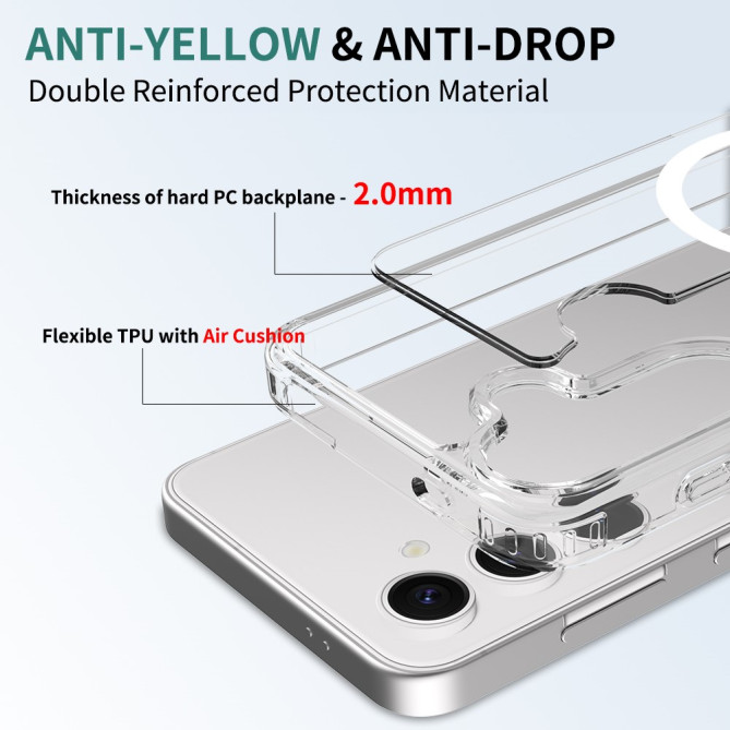 Coque Samsung Galaxy A37 TPU + PC Transparente BRIA