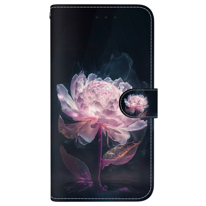 Housse Samsung Galaxy A37 Pivoine avec Dragonne