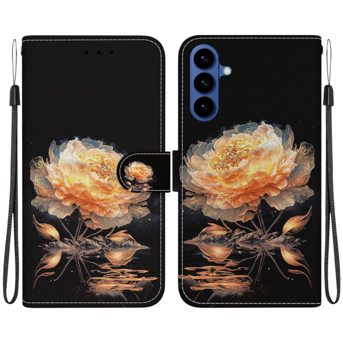 Housse Samsung Galaxy A37 Pivoine avec Dragonne ALBA