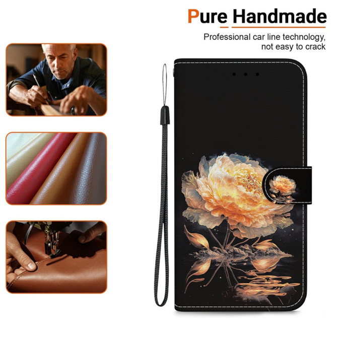 Housse Samsung Galaxy A37 Pivoine avec Dragonne ALBA