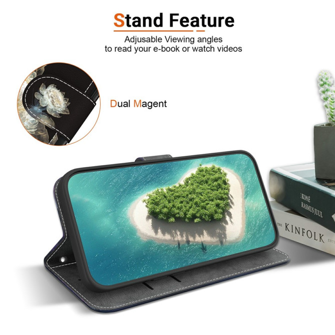 Housse Samsung Galaxy A37 Pivoine avec Dragonne BRIA