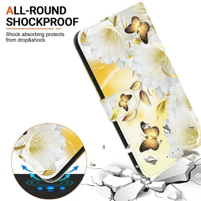 Housse Samsung Galaxy A37 Papillon Floral avec Dragonne BRIA