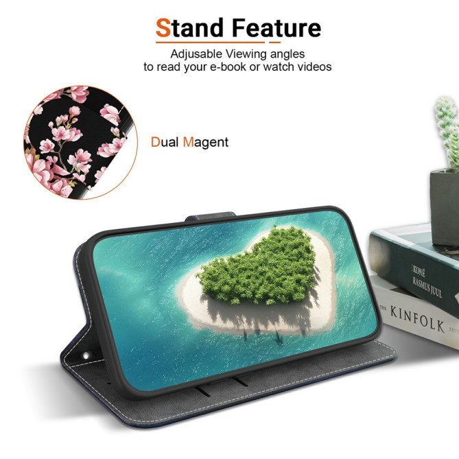 Housse Samsung Galaxy A37 Plum Blossom avec Dragonne