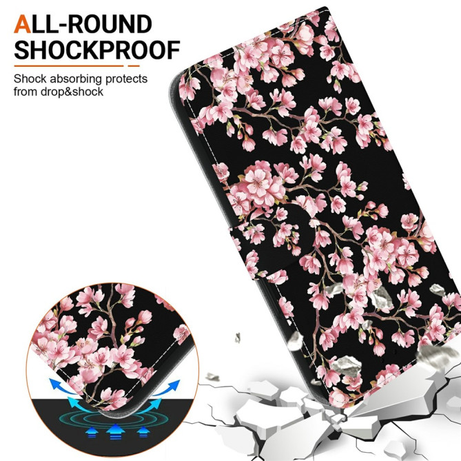 Housse Samsung Galaxy A37 Plum Blossom avec Dragonne