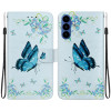 Housse Samsung Galaxy A37 Papillon Floral avec Dragonne CARA