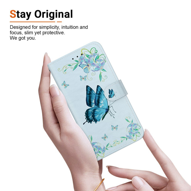 Housse Samsung Galaxy A37 Papillon Floral avec Dragonne CARA