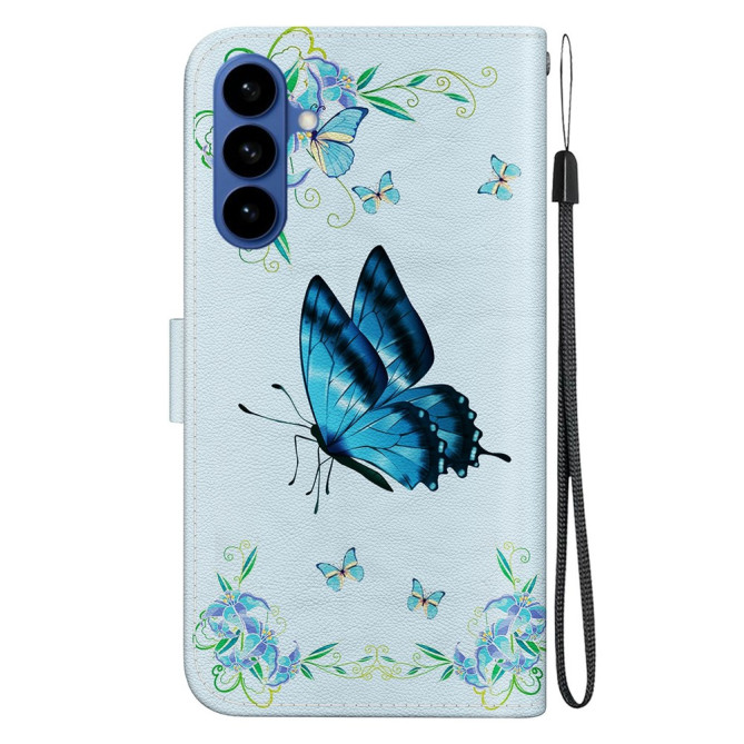 Housse Samsung Galaxy A37 Papillon Floral avec Dragonne CARA