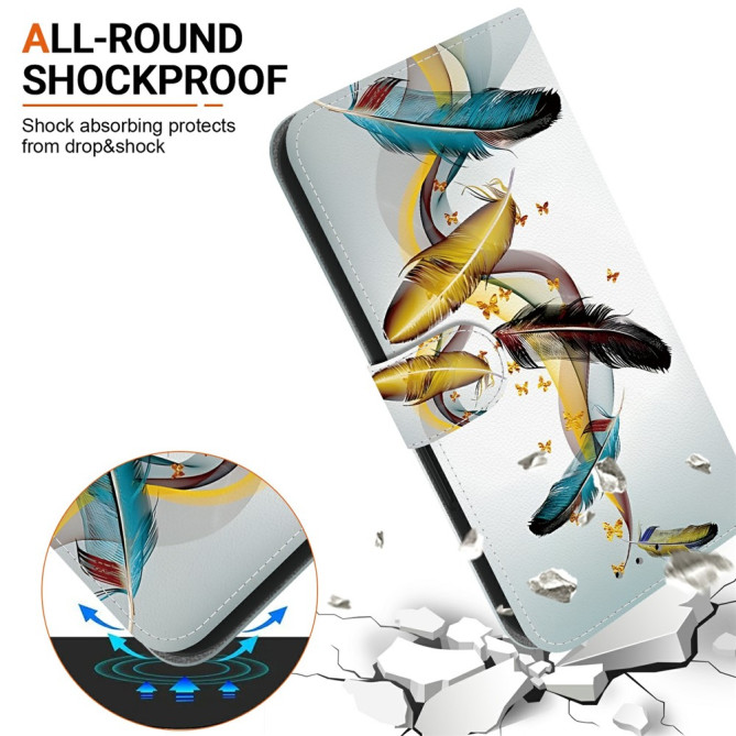 Housse Samsung Galaxy A37 Papillon avec Dragonne