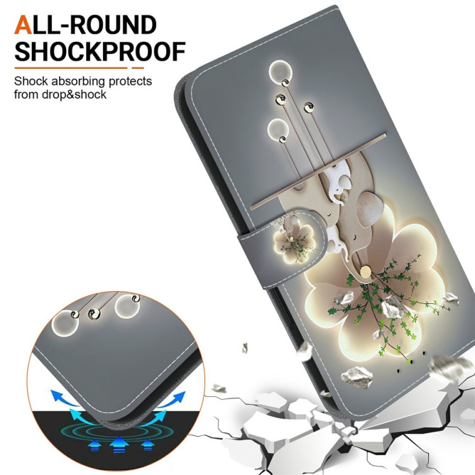 Housse Samsung Galaxy A37 Three Elephants avec Dragonne