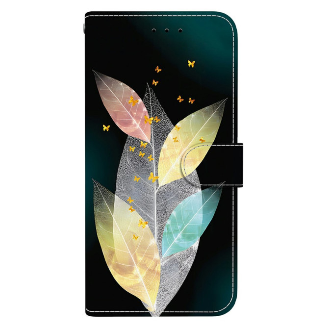 Housse Samsung Galaxy A37 Feuilles avec Dragonne