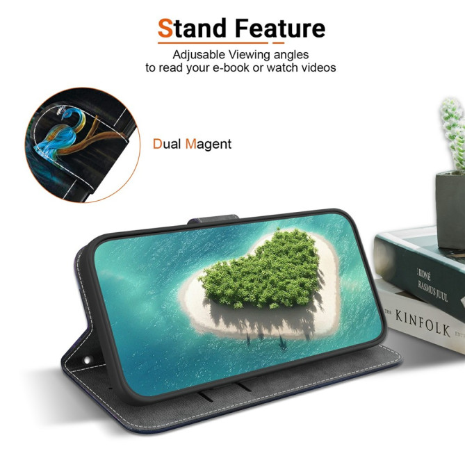 Housse Samsung Galaxy A37 Paon avec Dragonne