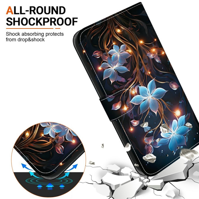 Housse Samsung Galaxy A37 Small Lantern Flower avec Dragonne