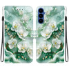 Housse Samsung Galaxy A37 Jade Flower avec Dragonne