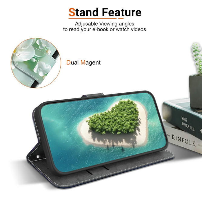 Housse Samsung Galaxy A37 Jade Flower avec Dragonne