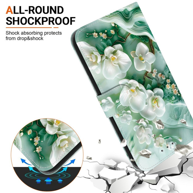 Housse Samsung Galaxy A37 Jade Flower avec Dragonne