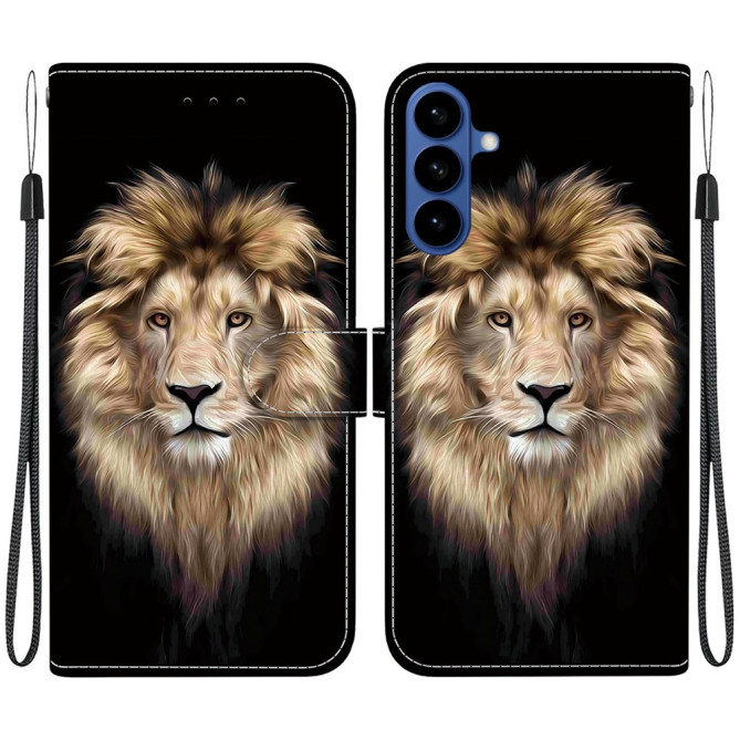 Housse Samsung Galaxy A37 Lion Head avec Dragonne