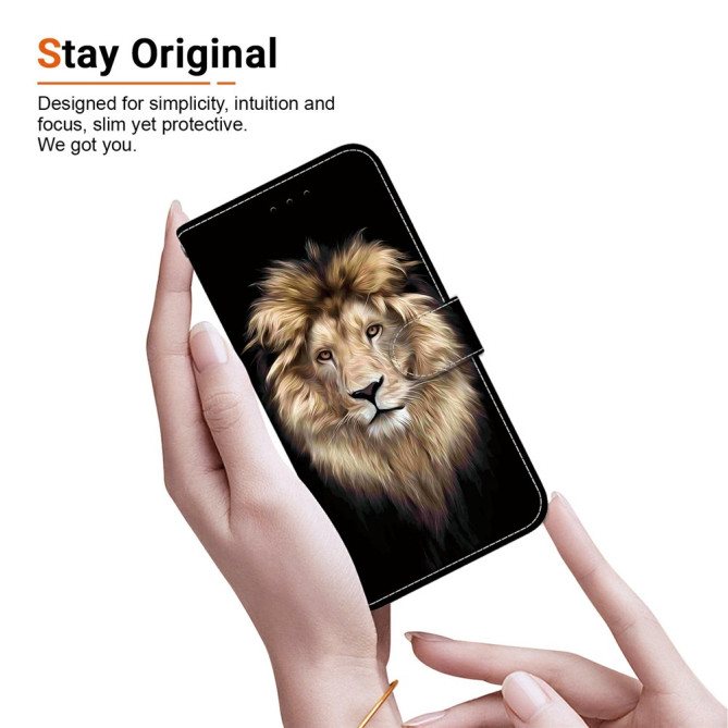 Housse Samsung Galaxy A37 Lion Head avec Dragonne