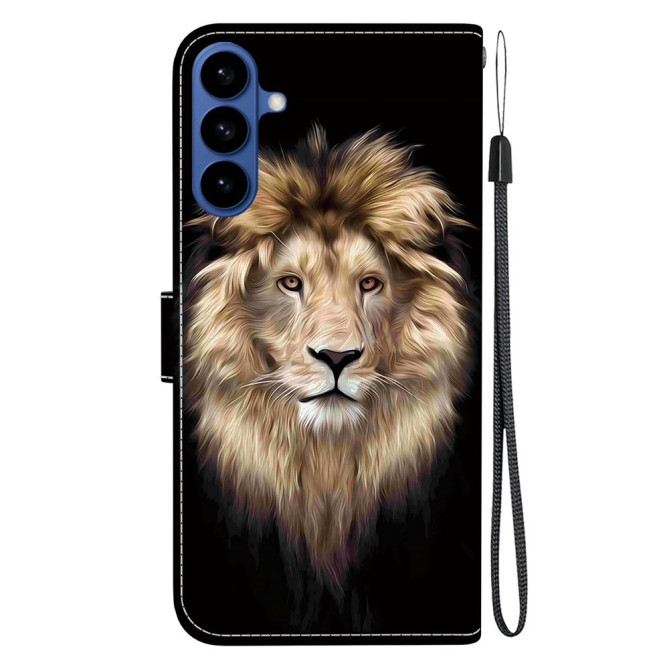 Housse Samsung Galaxy A37 Lion Head avec Dragonne