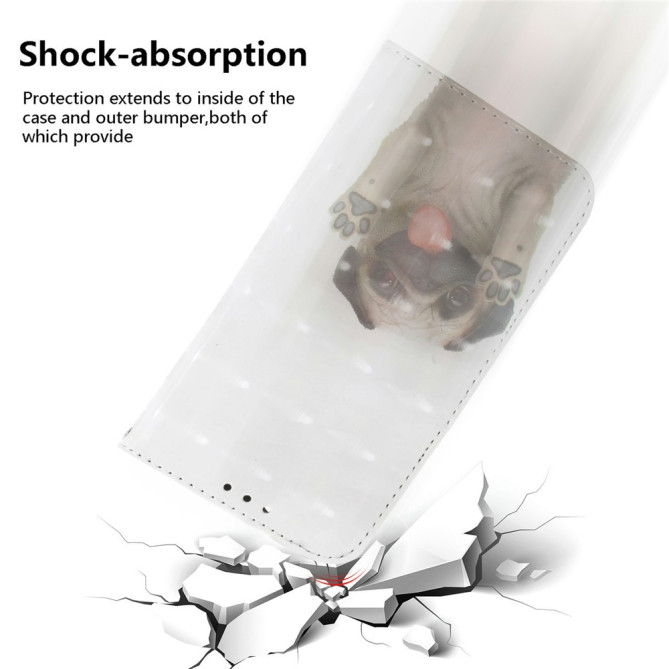 Housse Samsung Galaxy A37 Pug avec Dragonne