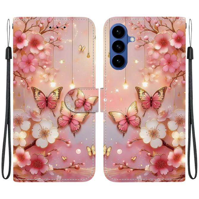 Housse Samsung Galaxy A37 Papillon Support Dragonne ALBA