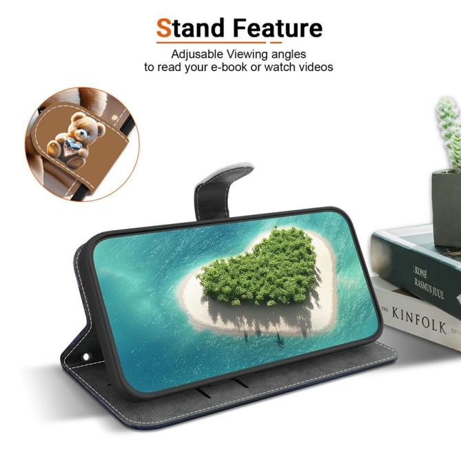 Housse Samsung Galaxy A37 Papillon Support Dragonne ALBA