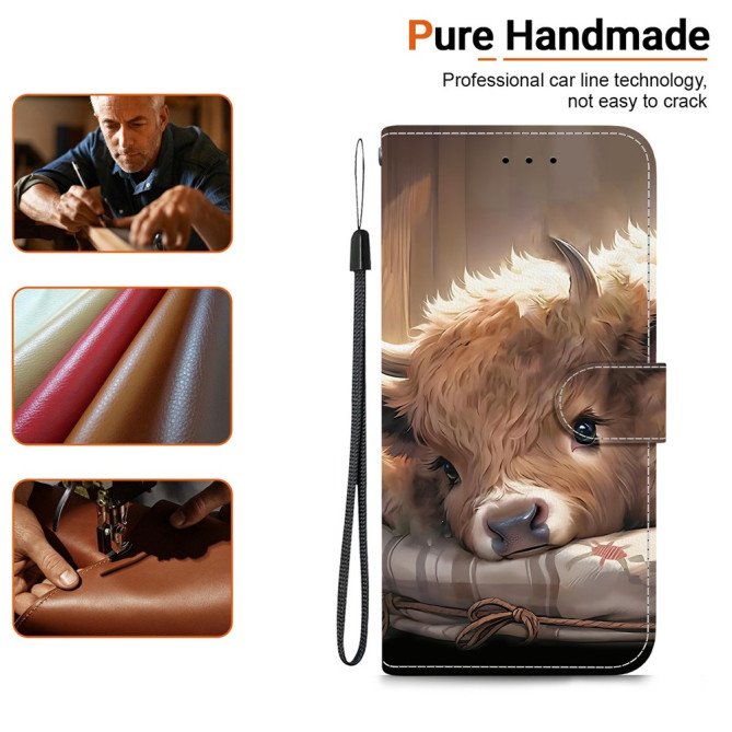 Housse Samsung Galaxy A37 Calf Support Dragonne