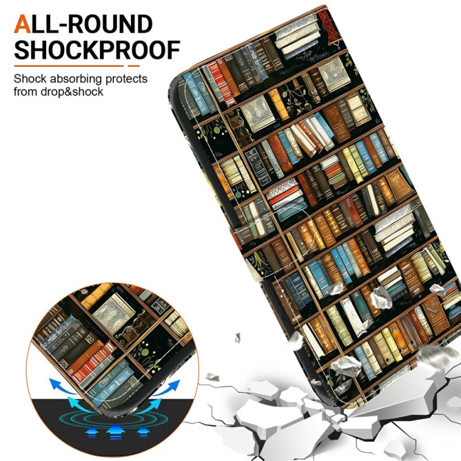 Housse Samsung Galaxy A37 Bookshelf Support Dragonne