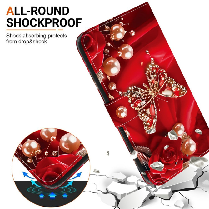 Housse Samsung Galaxy A37 Papillon Support Dragonne BRIA