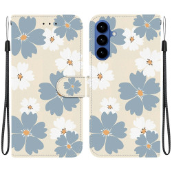 Housse Samsung Galaxy A37 Blue Daisy Support Dragonne