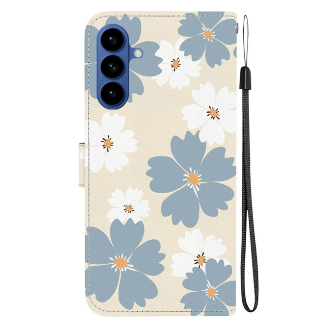 Housse Samsung Galaxy A37 Blue Daisy Support Dragonne