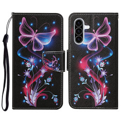 Housse Samsung Galaxy A37 Papillon Dragonne