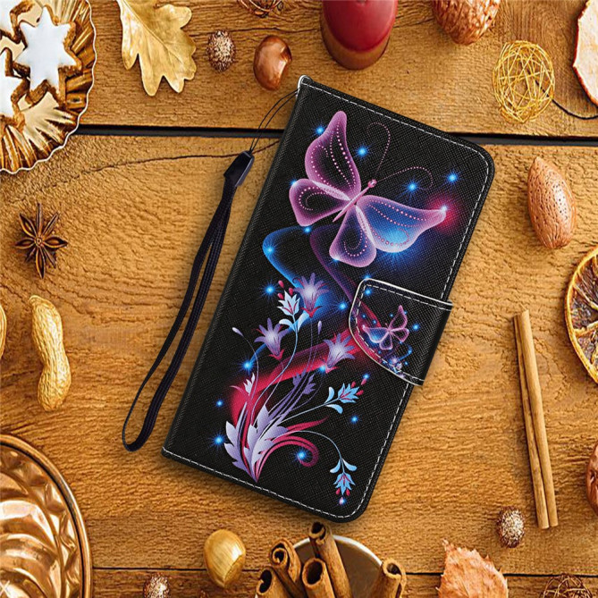 Housse Samsung Galaxy A37 Papillon Dragonne