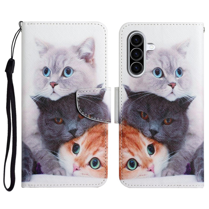 Housse Samsung Galaxy A37 Trois Chats Dragonne