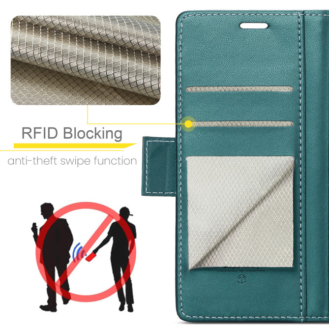 Housse Samsung Galaxy A37 CASEME Litchi RFID