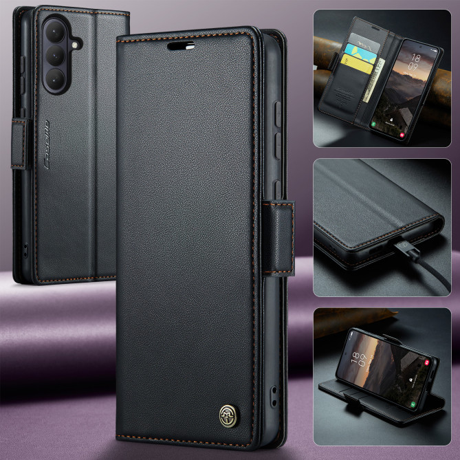 Housse Samsung Galaxy A37 CASEME Litchi RFID