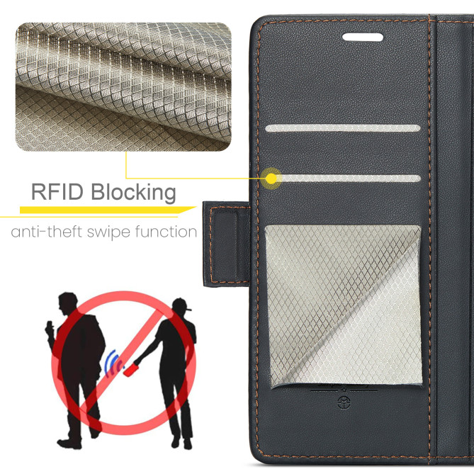 Housse Samsung Galaxy A37 CASEME Litchi RFID