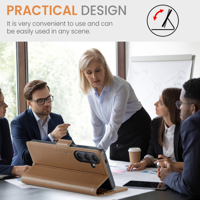 Housse Samsung Galaxy A37 CASEME Litchi RFID