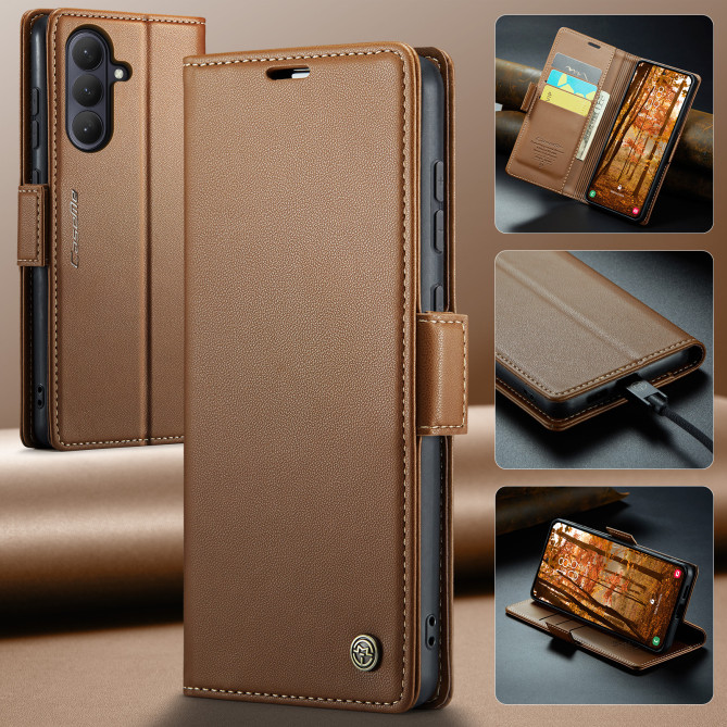 Housse Samsung Galaxy A37 CASEME Litchi RFID