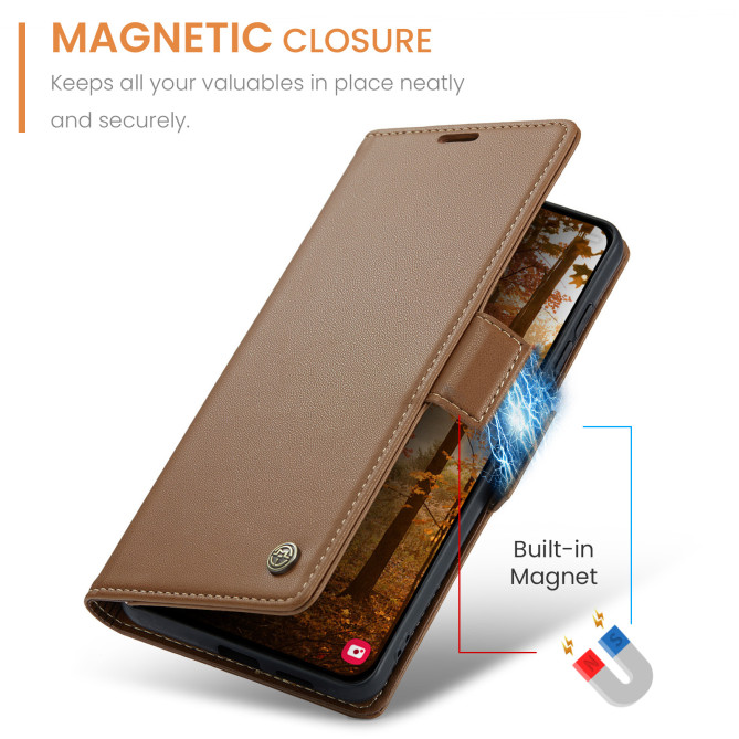 Housse Samsung Galaxy A37 CASEME Litchi RFID
